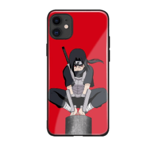 Naruto iPhone Cover Itachi Art (Tempered Glass) IS0601